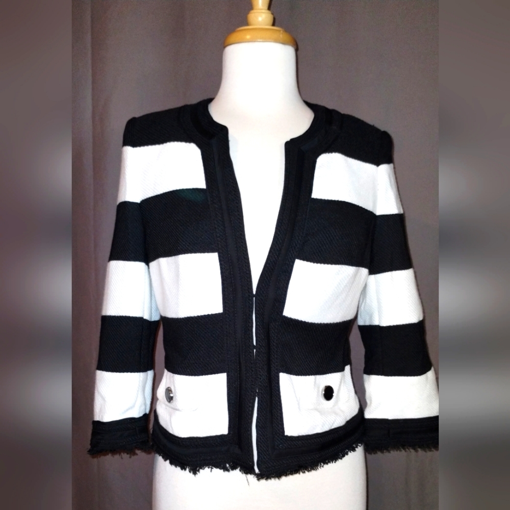 White House Black Market Striped Jacket
